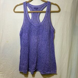 American Eagle Outfitters Purple Burnout Tank Top Size Medium EUC Casual Gym Fun